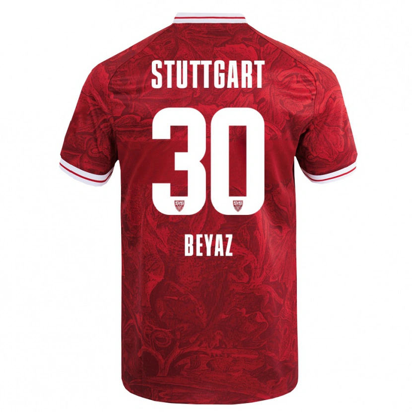 Danxen Kinder Ömer Beyaz #30 Rot Schwarz Auswärtstrikot Trikot 2025/26 T-Shirt Österreich