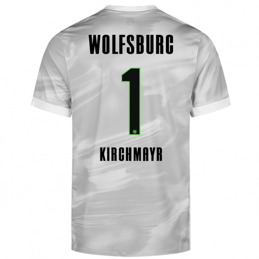 Danxen Kinder Juri Kirchmayr #1 Grau Weiß Auswärtstrikot Trikot 2025/26 T-Shirt Österreich
