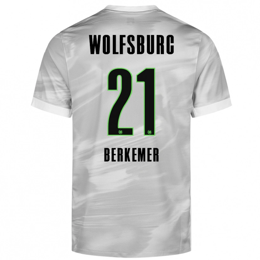 Danxen Kinder Melvin Berkemer #21 Grau Weiß Auswärtstrikot Trikot 2025/26 T-Shirt Österreich