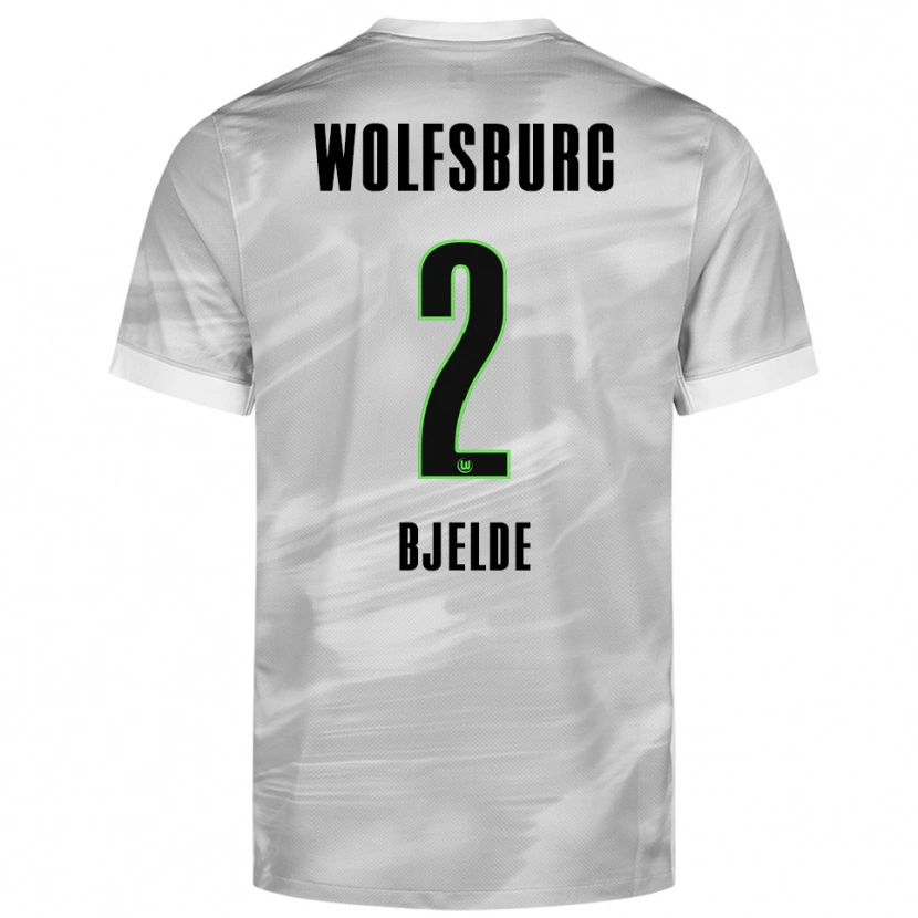 Danxen Kinder Thea Bjelde #2 Grau Weiß Auswärtstrikot Trikot 2025/26 T-Shirt Österreich