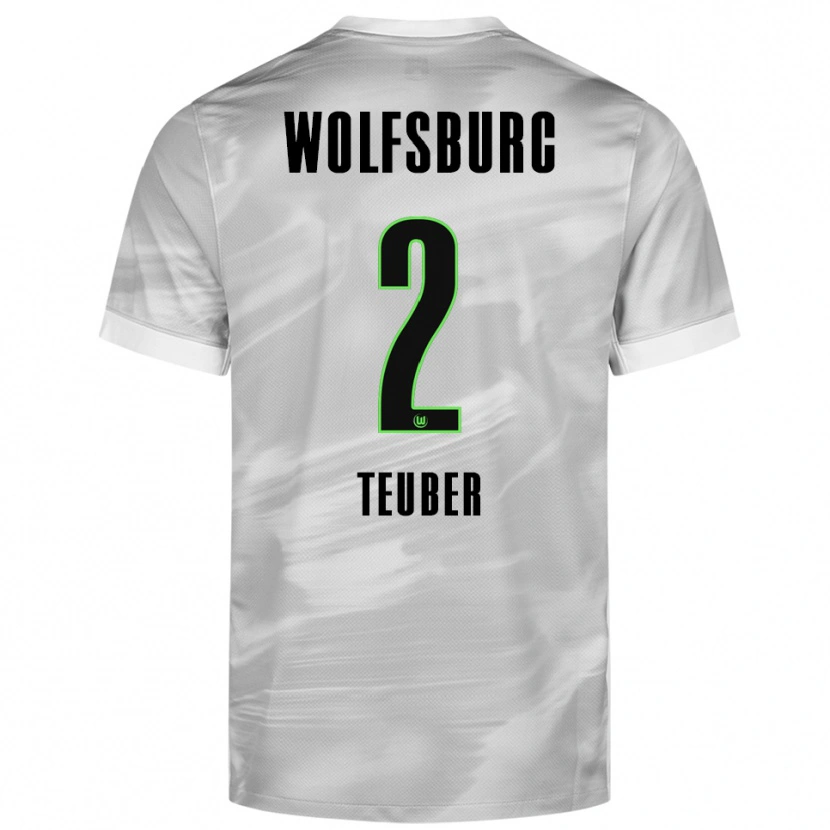 Danxen Kinder Julius Teuber #2 Grau Weiß Auswärtstrikot Trikot 2025/26 T-Shirt Österreich