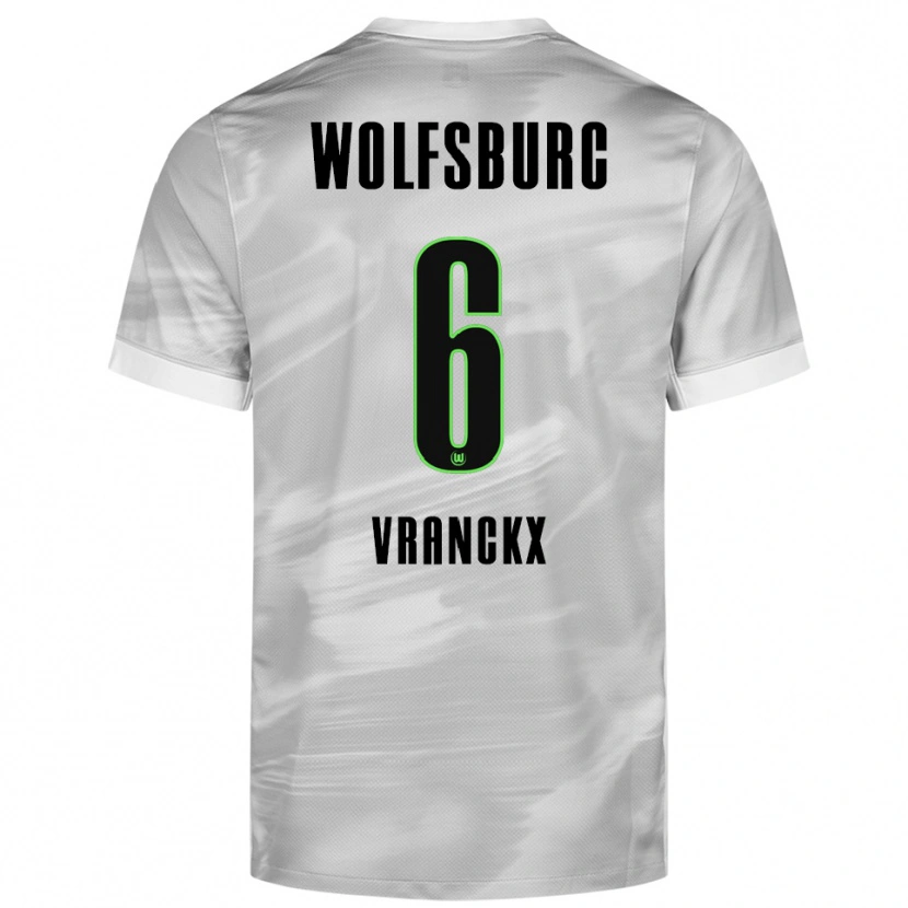 Danxen Kinder Aster Vranckx #6 Grau Weiß Auswärtstrikot Trikot 2025/26 T-Shirt Österreich