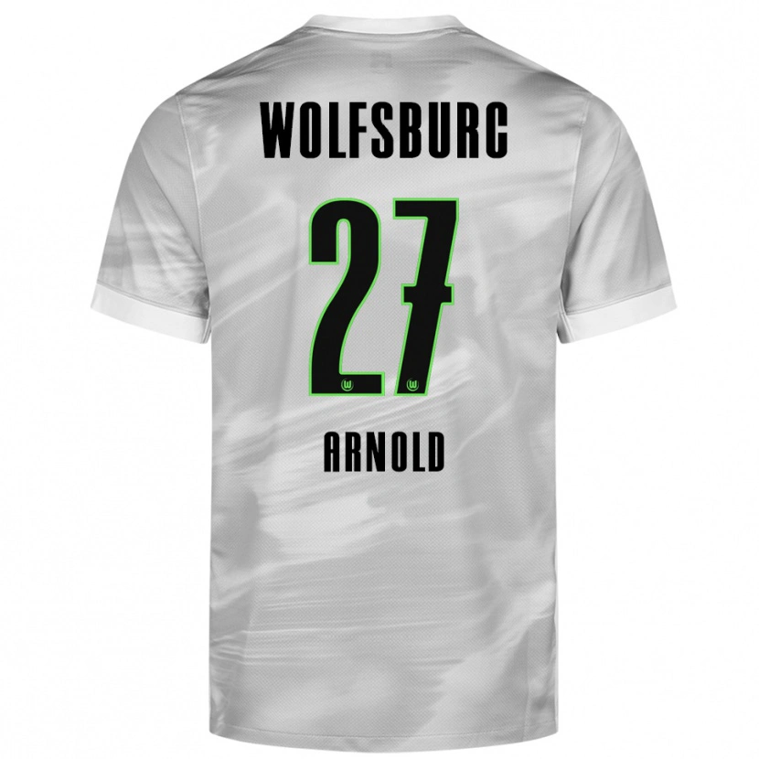 Danxen Kinder Maximilian Arnold #27 Grau Weiß Auswärtstrikot Trikot 2025/26 T-Shirt Österreich