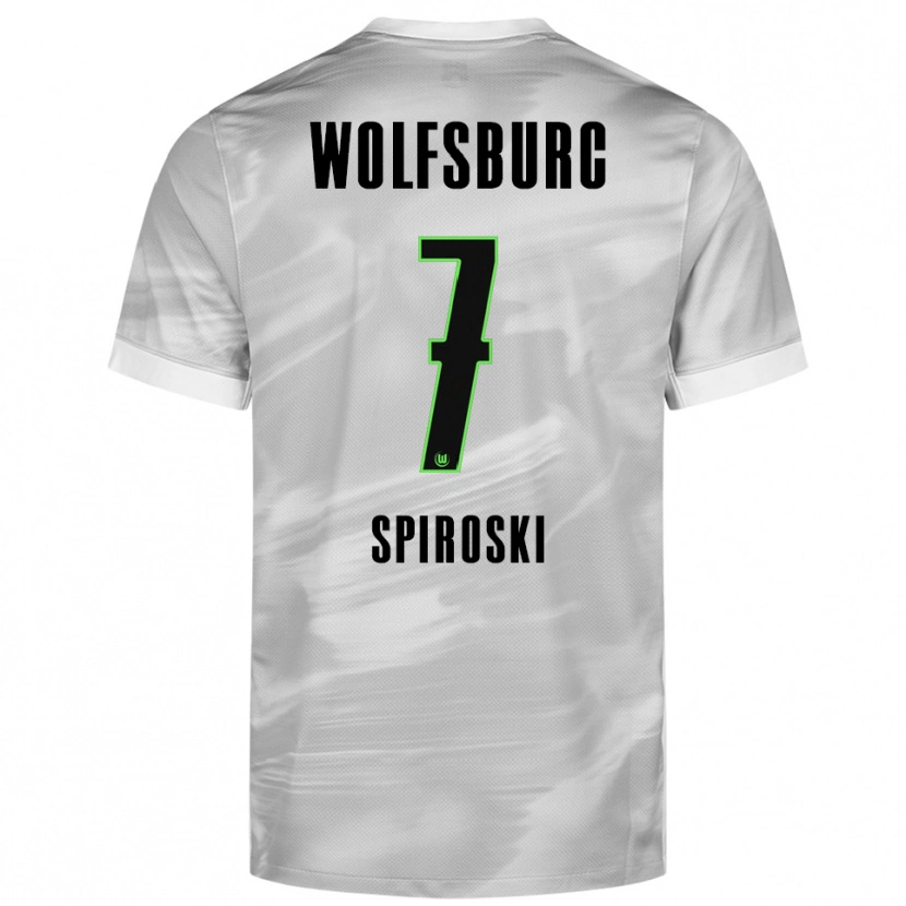 Danxen Kinder Luka Spiroski #7 Grau Weiß Auswärtstrikot Trikot 2025/26 T-Shirt Österreich