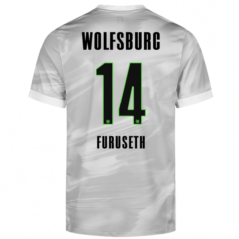 Danxen Kinder Truls Furuseth #14 Grau Weiß Auswärtstrikot Trikot 2025/26 T-Shirt Österreich