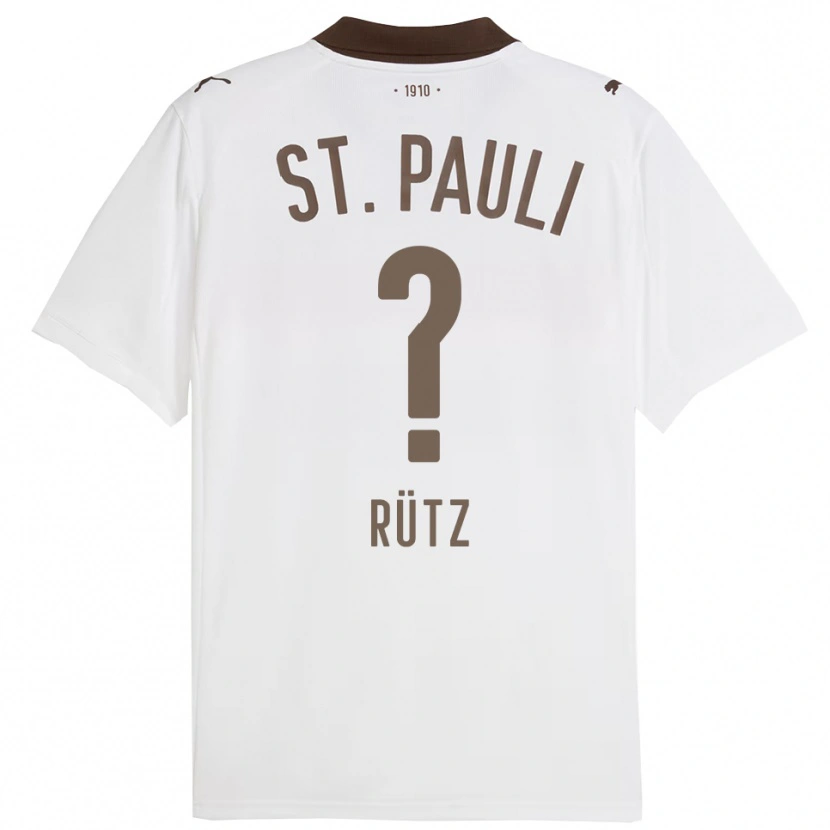 Danxen Kinder Martin Rütz #0 Weiß Rot Auswärtstrikot Trikot 2025/26 T-Shirt Österreich