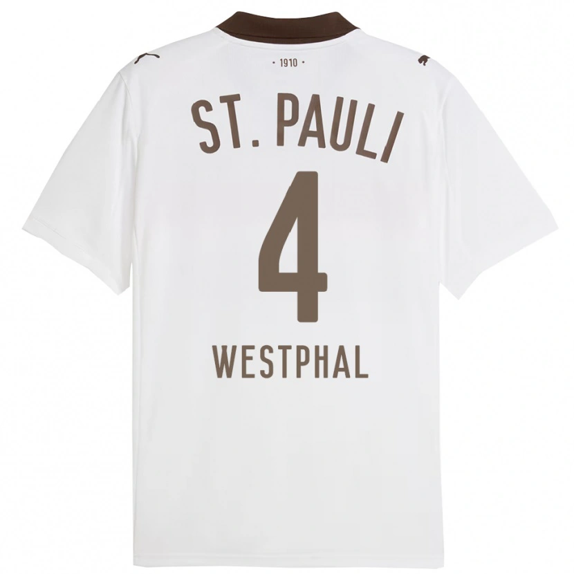 Danxen Kinder Jannik Westphal #4 Weiß Rot Auswärtstrikot Trikot 2025/26 T-Shirt Österreich