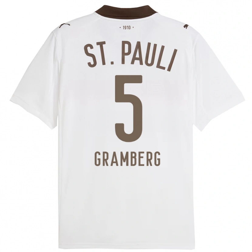 Danxen Kinder Jamel Gramberg #5 Weiß Rot Auswärtstrikot Trikot 2025/26 T-Shirt Österreich