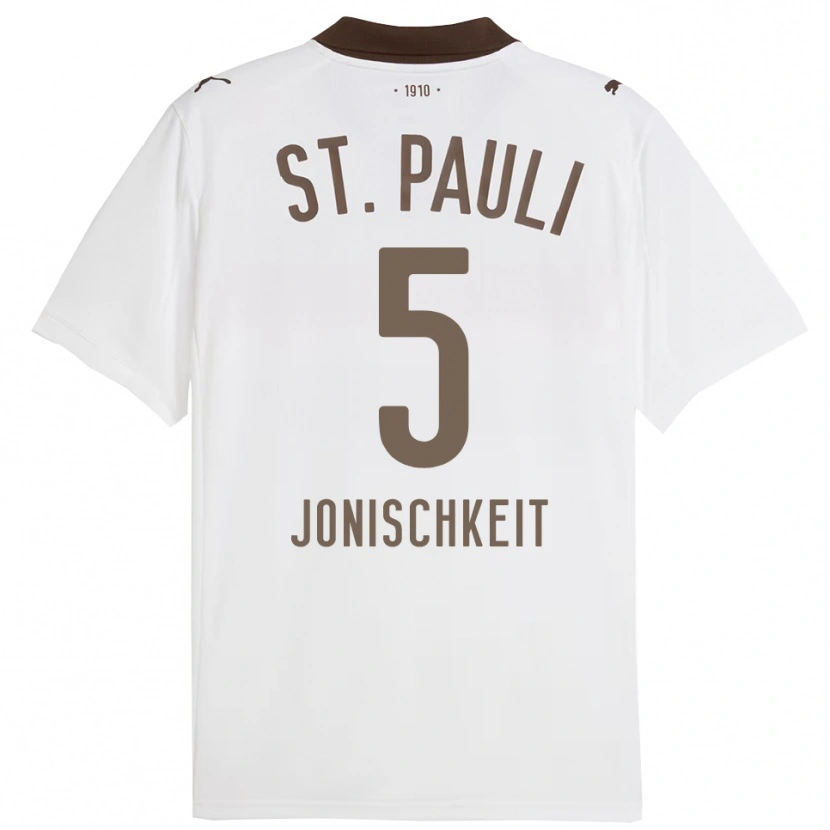 Danxen Kinder Jamal Jonischkeit #5 Weiß Rot Auswärtstrikot Trikot 2025/26 T-Shirt Österreich