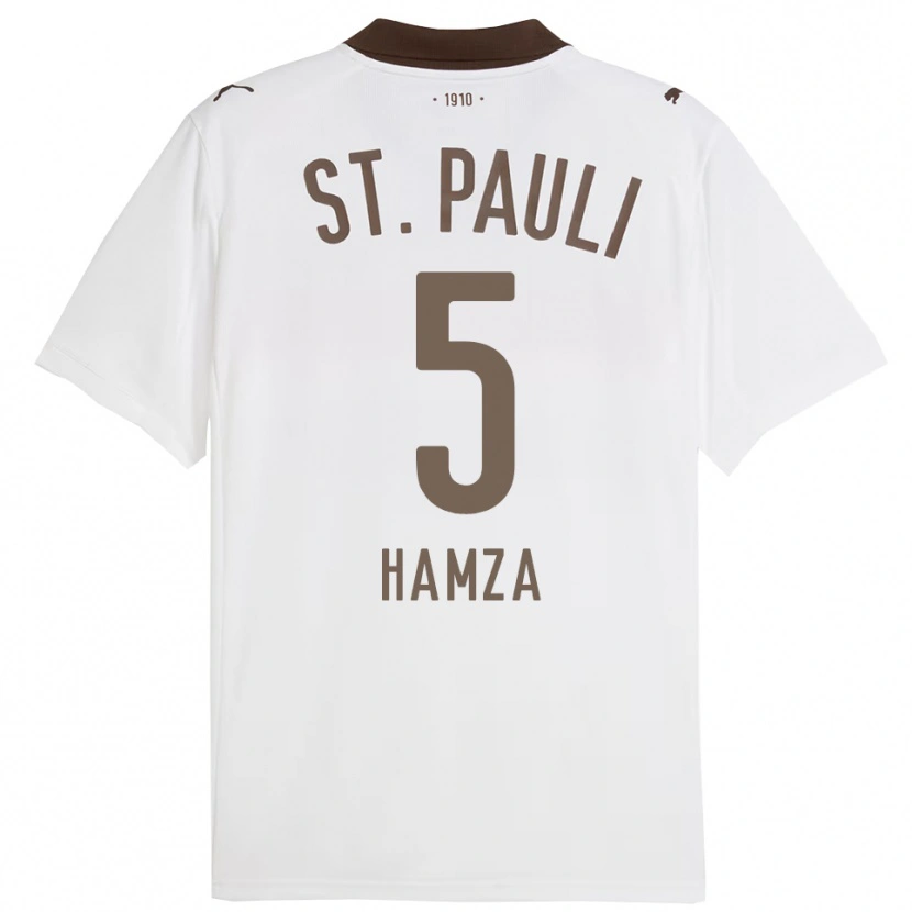Danxen Kinder Samet Hamza #5 Weiß Rot Auswärtstrikot Trikot 2025/26 T-Shirt Österreich
