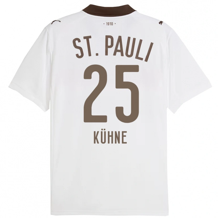 Danxen Kinder Florian Kühne #25 Weiß Rot Auswärtstrikot Trikot 2025/26 T-Shirt Österreich