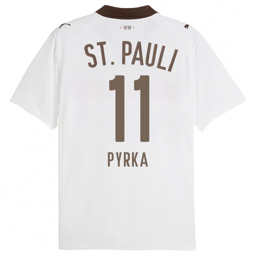 Danxen Kinder Arkadiusz Pyrka #11 Weiß Rot Auswärtstrikot Trikot 2025/26 T-Shirt Österreich