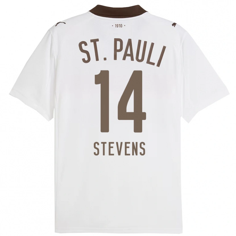 Danxen Kinder Fin Stevens #14 Weiß Rot Auswärtstrikot Trikot 2025/26 T-Shirt Österreich