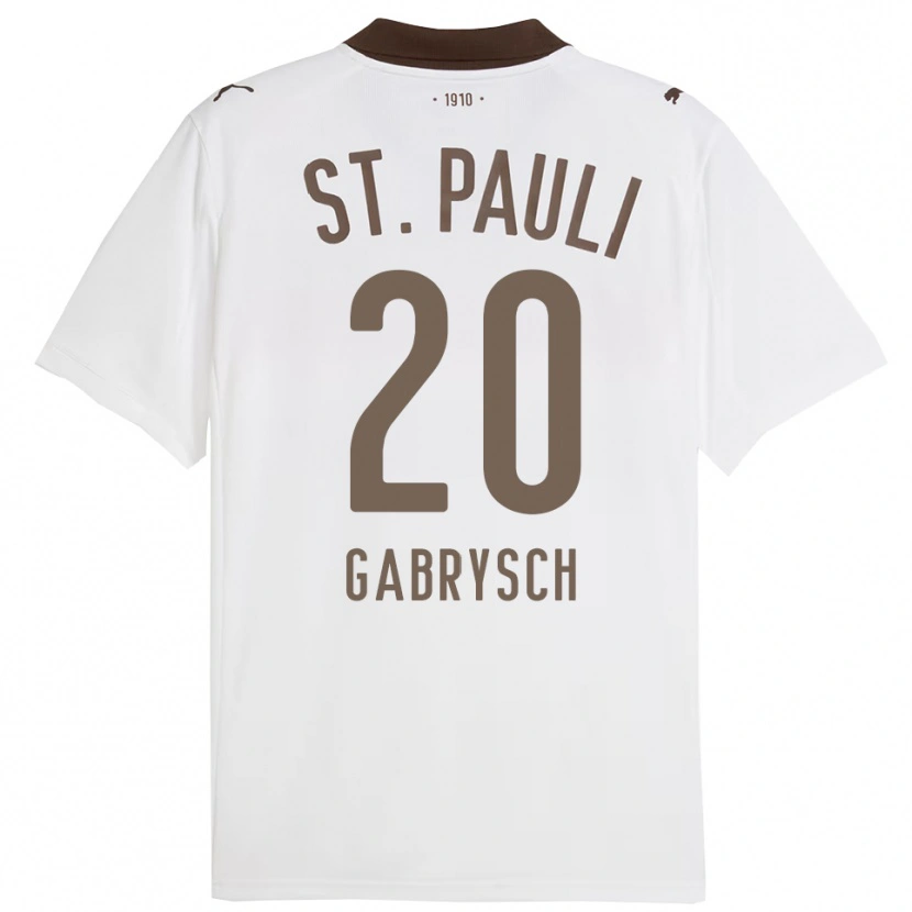 Danxen Kinder David Gabrysch #20 Weiß Rot Auswärtstrikot Trikot 2025/26 T-Shirt Österreich
