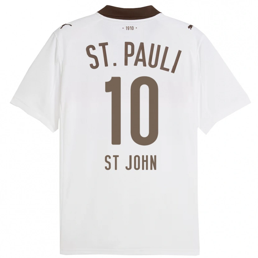Danxen Kinder Rawley St. John #10 Weiß Rot Auswärtstrikot Trikot 2025/26 T-Shirt Österreich