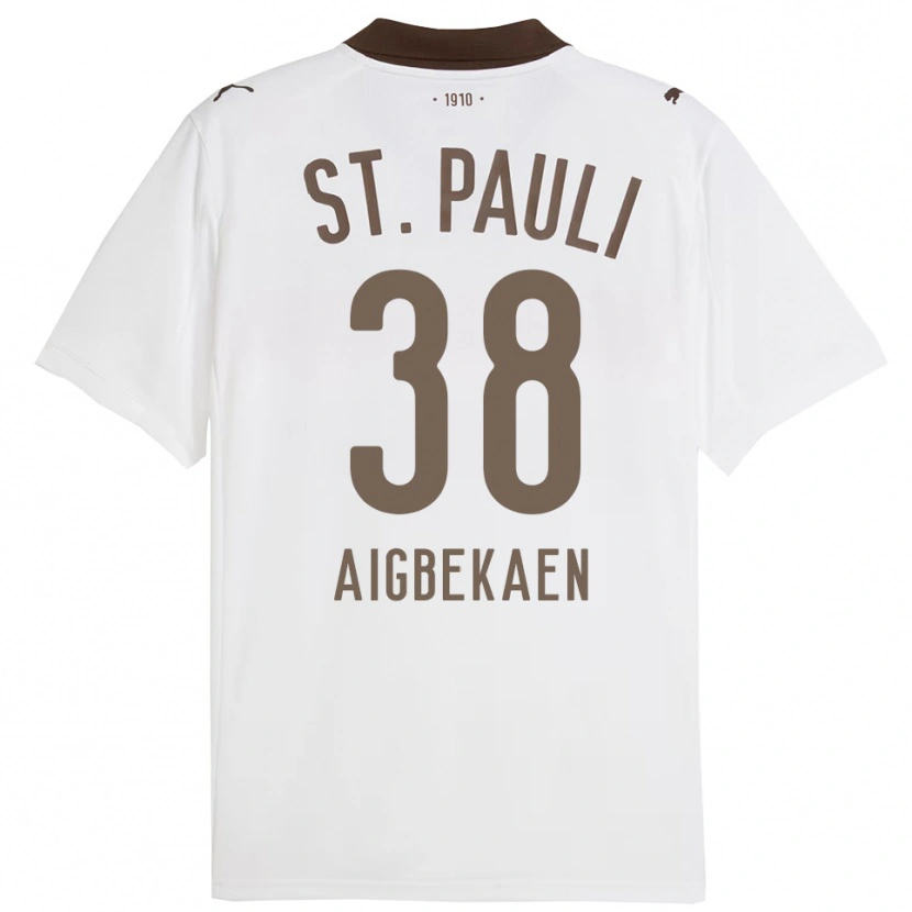 Danxen Kinder Romeo Aigbekaen #38 Weiß Rot Auswärtstrikot Trikot 2025/26 T-Shirt Österreich