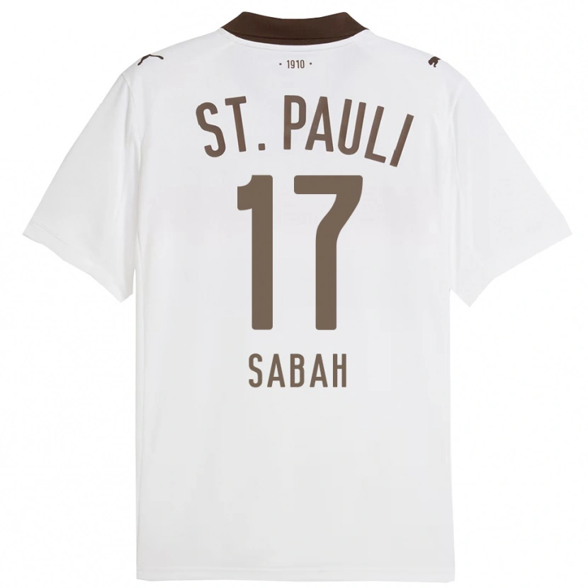 Danxen Kinder Haron Sabah #17 Weiß Rot Auswärtstrikot Trikot 2025/26 T-Shirt Österreich