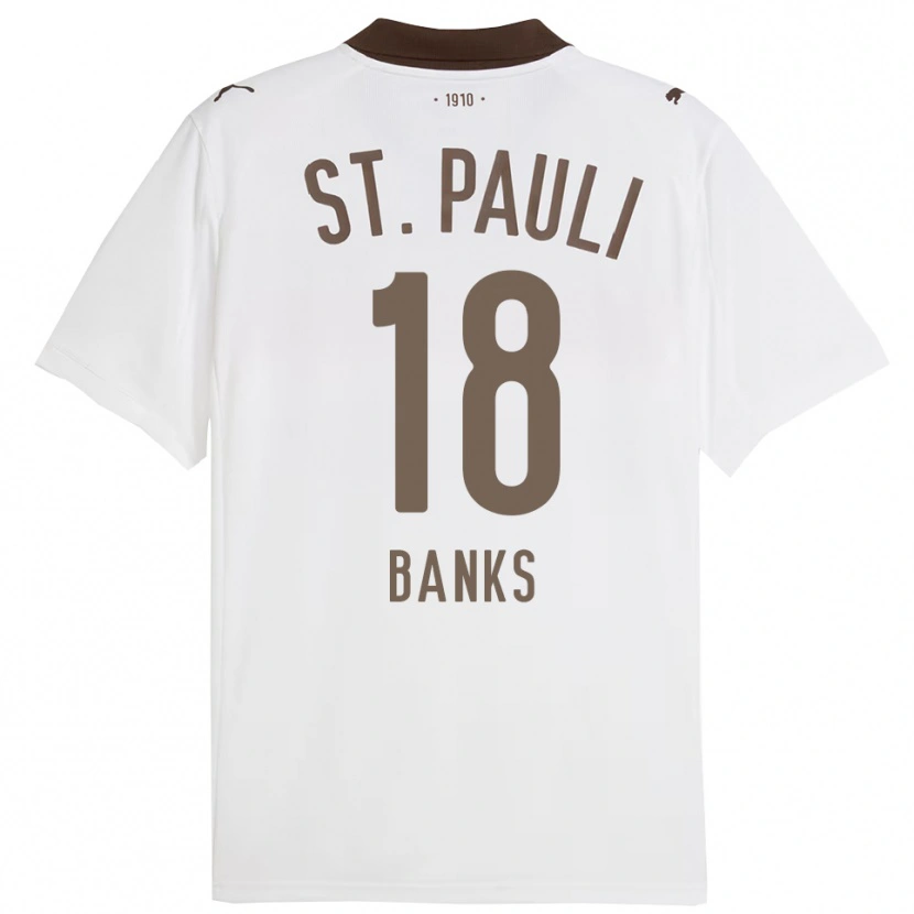 Danxen Kinder Scott Banks #18 Weiß Rot Auswärtstrikot Trikot 2025/26 T-Shirt Österreich