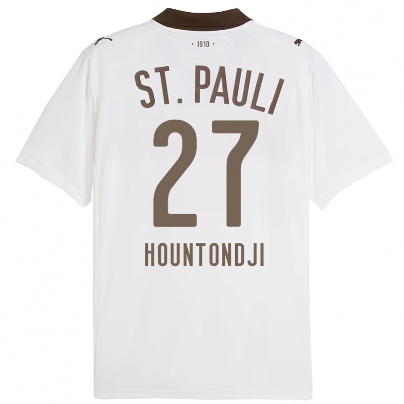 Danxen Kinder Andréas Hountondji #27 Weiß Rot Auswärtstrikot Trikot 2025/26 T-Shirt Österreich