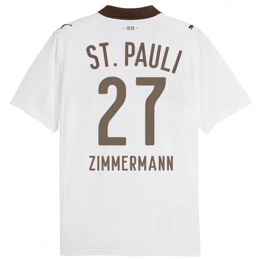 Danxen Kinder Tara Zimmermann #27 Weiß Rot Auswärtstrikot Trikot 2025/26 T-Shirt Österreich
