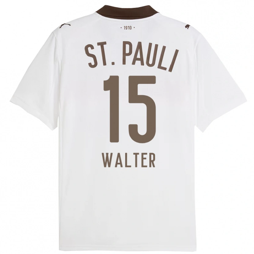 Danxen Kinder Marcel Walter #15 Weiß Rot Auswärtstrikot Trikot 2025/26 T-Shirt Österreich