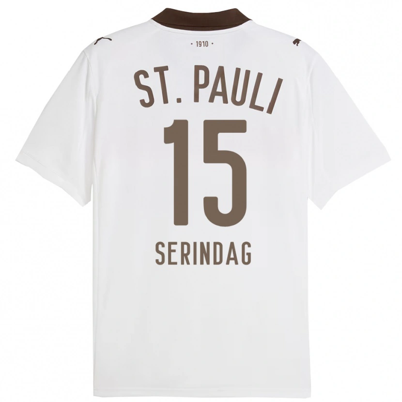 Danxen Kinder Levin Serindag #15 Weiß Rot Auswärtstrikot Trikot 2025/26 T-Shirt Österreich