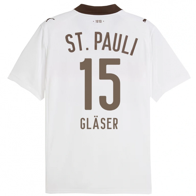 Danxen Kinder Julian Gläser #15 Weiß Rot Auswärtstrikot Trikot 2025/26 T-Shirt Österreich