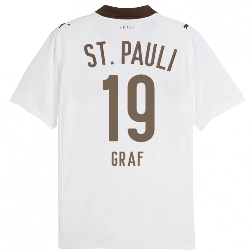 Danxen Kinder Alexander Graf #19 Weiß Rot Auswärtstrikot Trikot 2025/26 T-Shirt Österreich