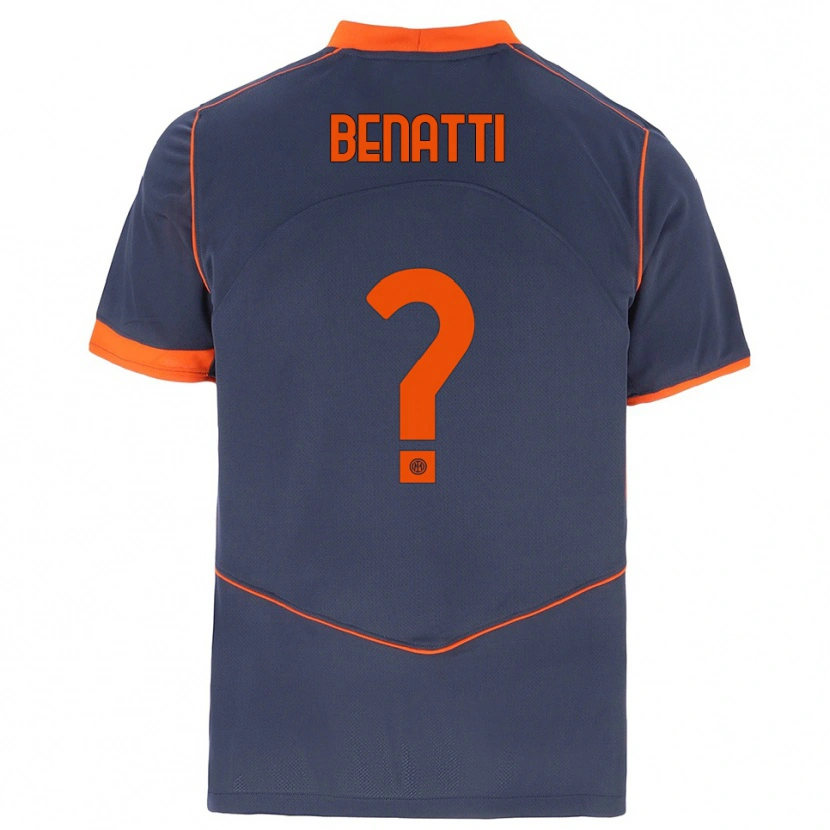 Danxen Kinder Tommaso Benatti #0 Grau Orange Ausweichtrikot Trikot 2025/26 T-Shirt Österreich