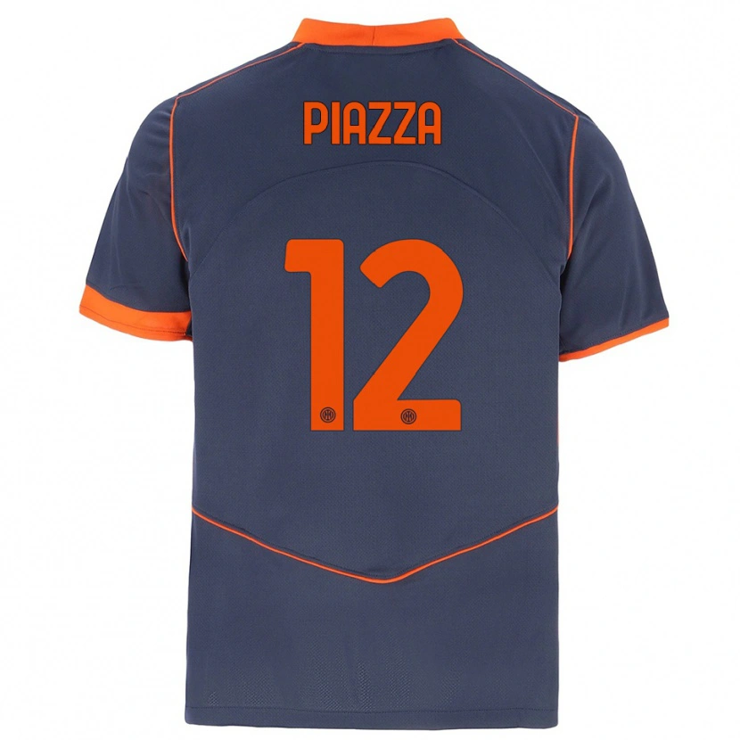 Danxen Kinder Alessia Piazza #12 Grau Orange Ausweichtrikot Trikot 2025/26 T-Shirt Österreich