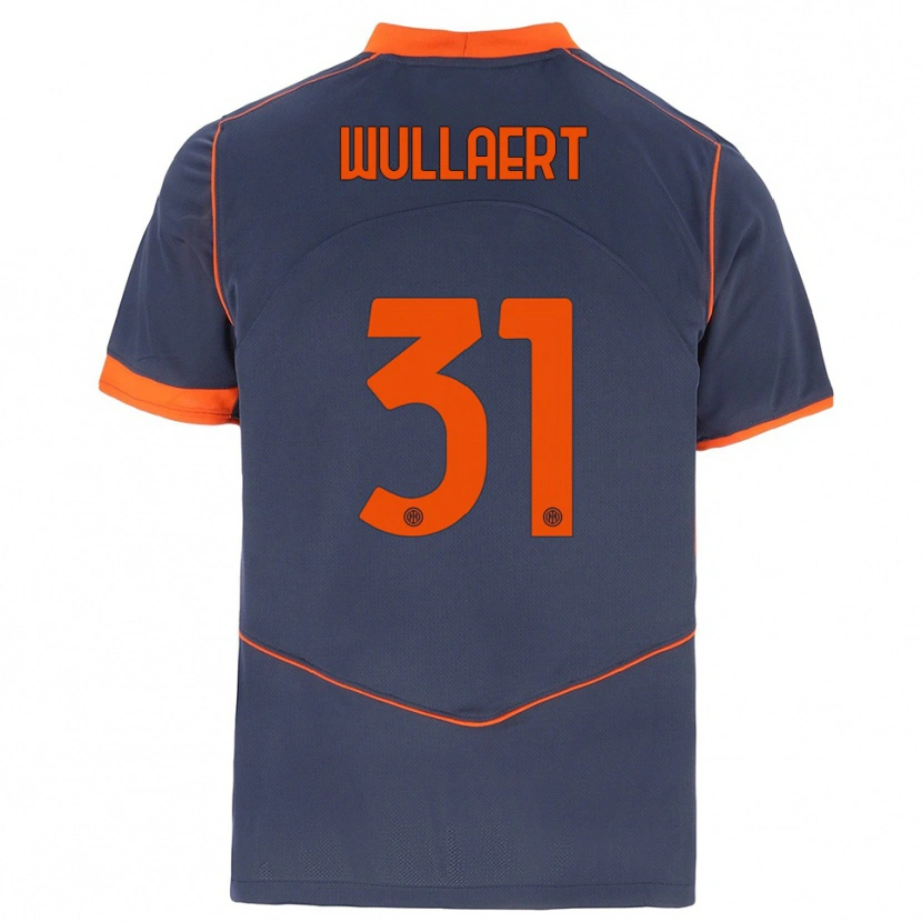 Danxen Kinder Tessa Wullaert #31 Grau Orange Ausweichtrikot Trikot 2025/26 T-Shirt Österreich