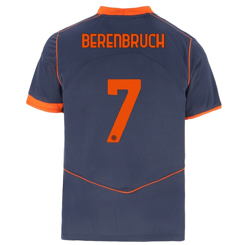 Danxen Kinder Thomas Berenbruch #7 Grau Orange Ausweichtrikot Trikot 2025/26 T-Shirt Österreich