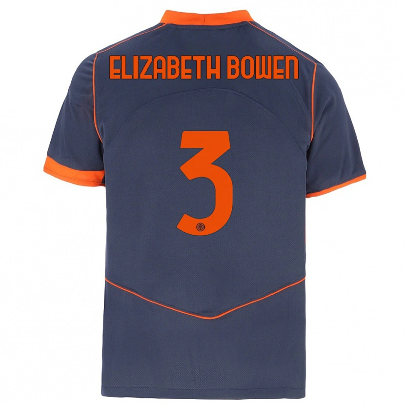 Danxen Kinder Kate Elizabeth Bowen #3 Grau Orange Ausweichtrikot Trikot 2025/26 T-Shirt Österreich