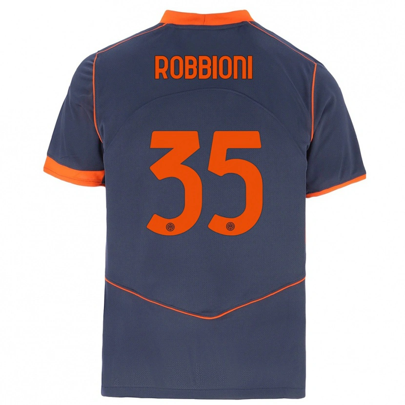 Danxen Kinder Matilde Robbioni #35 Grau Orange Ausweichtrikot Trikot 2025/26 T-Shirt Österreich