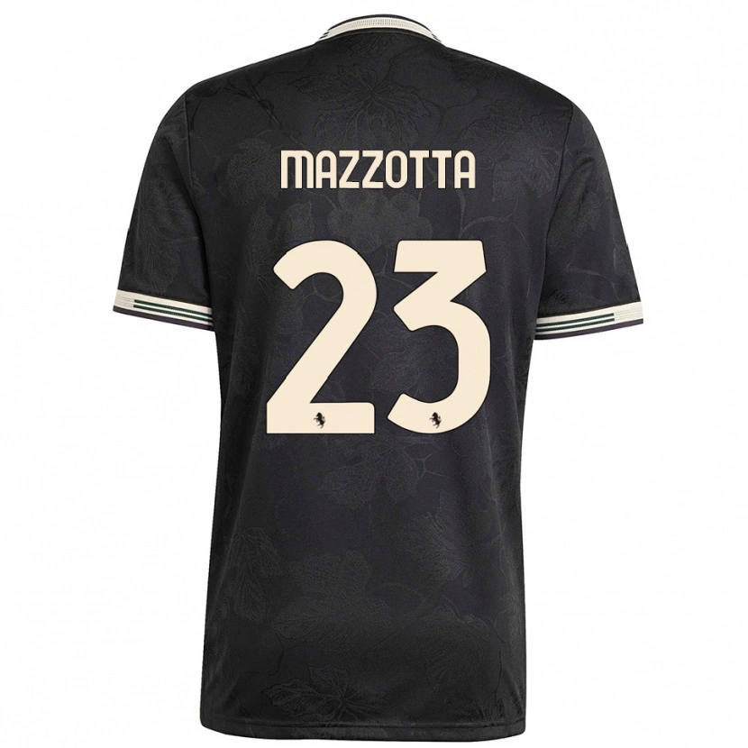 Danxen Kinder Raphael Mazzotta #23 Schwarz Weiß Grün Ausweichtrikot Trikot 2025/26 T-Shirt Österreich
