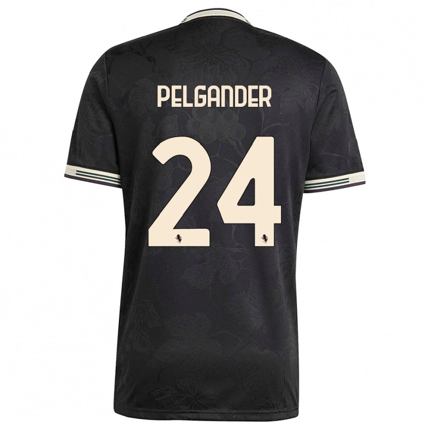 Danxen Kinder Elsa Pelgander #24 Schwarz Weiß Grün Ausweichtrikot Trikot 2025/26 T-Shirt Österreich