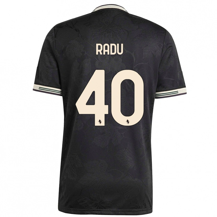 Danxen Kinder Riccardo Radu #40 Schwarz Weiß Grün Ausweichtrikot Trikot 2025/26 T-Shirt Österreich