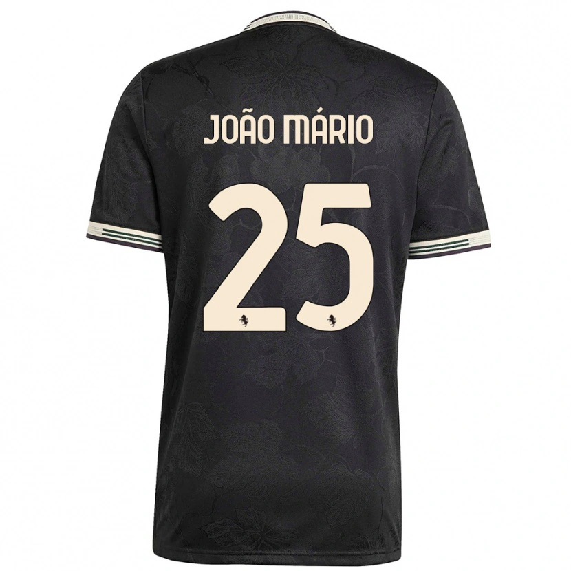 Danxen Kinder João Mário #25 Schwarz Weiß Grün Ausweichtrikot Trikot 2025/26 T-Shirt Österreich