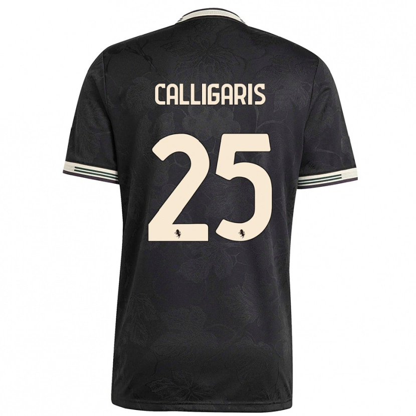Danxen Kinder Viola Calligaris #25 Schwarz Weiß Grün Ausweichtrikot Trikot 2025/26 T-Shirt Österreich