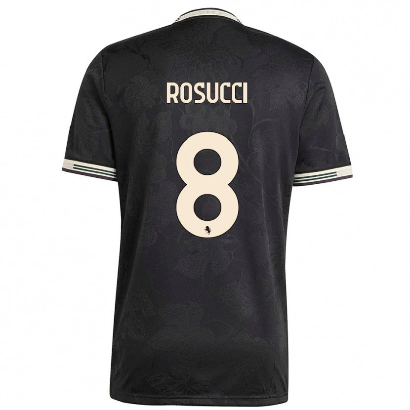 Danxen Kinder Martina Rosucci #8 Schwarz Weiß Grün Ausweichtrikot Trikot 2025/26 T-Shirt Österreich