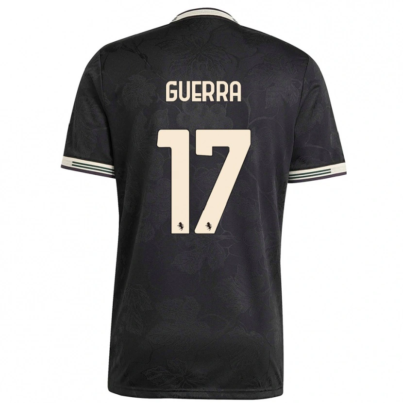 Danxen Kinder Simone Guerra #17 Schwarz Weiß Grün Ausweichtrikot Trikot 2025/26 T-Shirt Österreich