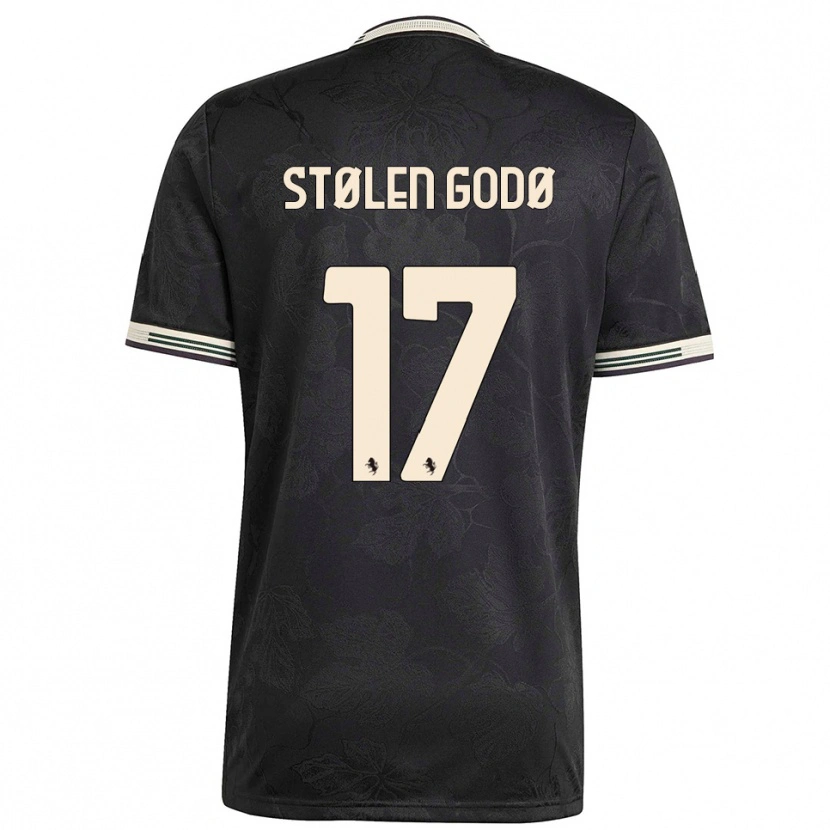 Danxen Kinder Emma Stølen Godø #17 Schwarz Weiß Grün Ausweichtrikot Trikot 2025/26 T-Shirt Österreich