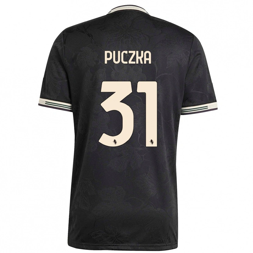Danxen Kinder David Puczka #31 Schwarz Weiß Grün Ausweichtrikot Trikot 2025/26 T-Shirt Österreich