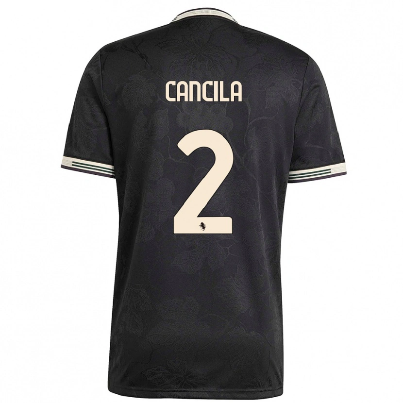 Danxen Kinder Lorenzo Cancila #2 Schwarz Weiß Grün Ausweichtrikot Trikot 2025/26 T-Shirt Österreich
