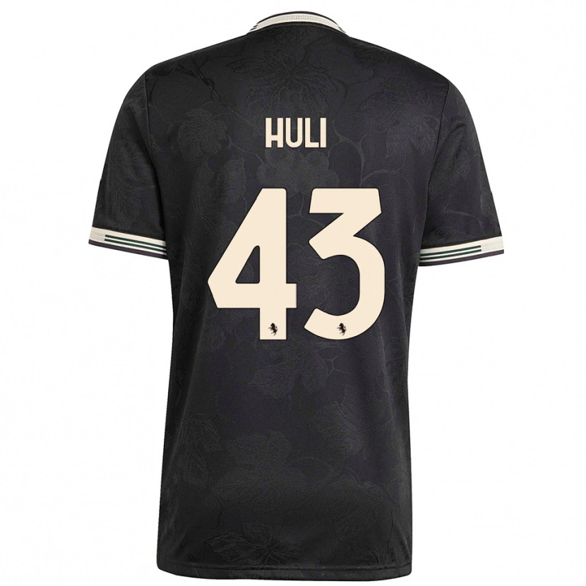 Danxen Kinder Raffaele Huli #43 Schwarz Weiß Grün Ausweichtrikot Trikot 2025/26 T-Shirt Österreich