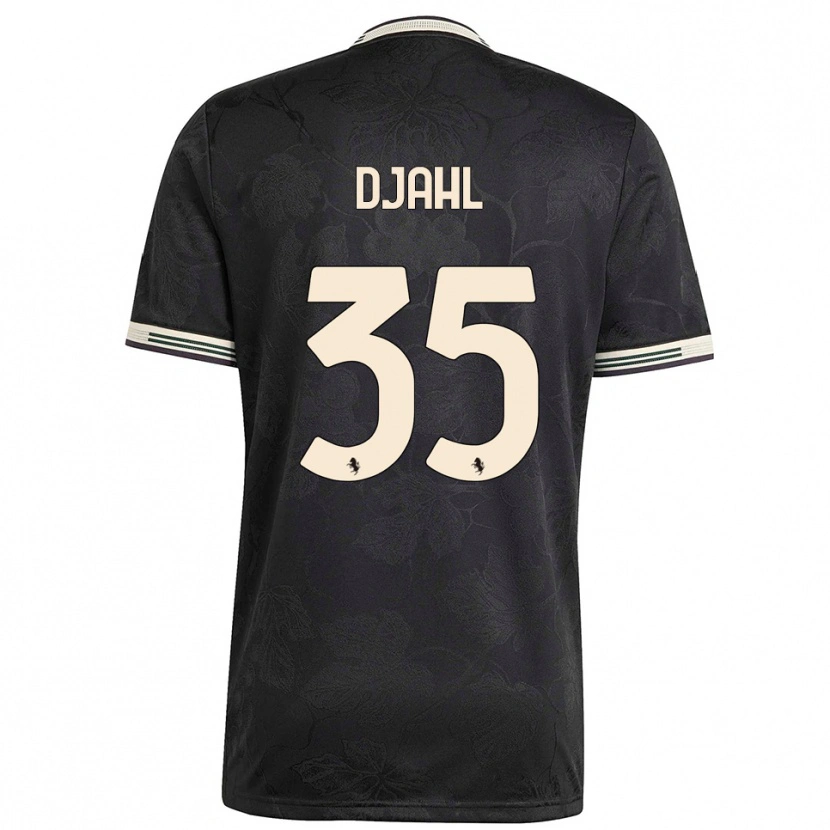 Danxen Kinder Rayan Djahl #35 Schwarz Weiß Grün Ausweichtrikot Trikot 2025/26 T-Shirt Österreich