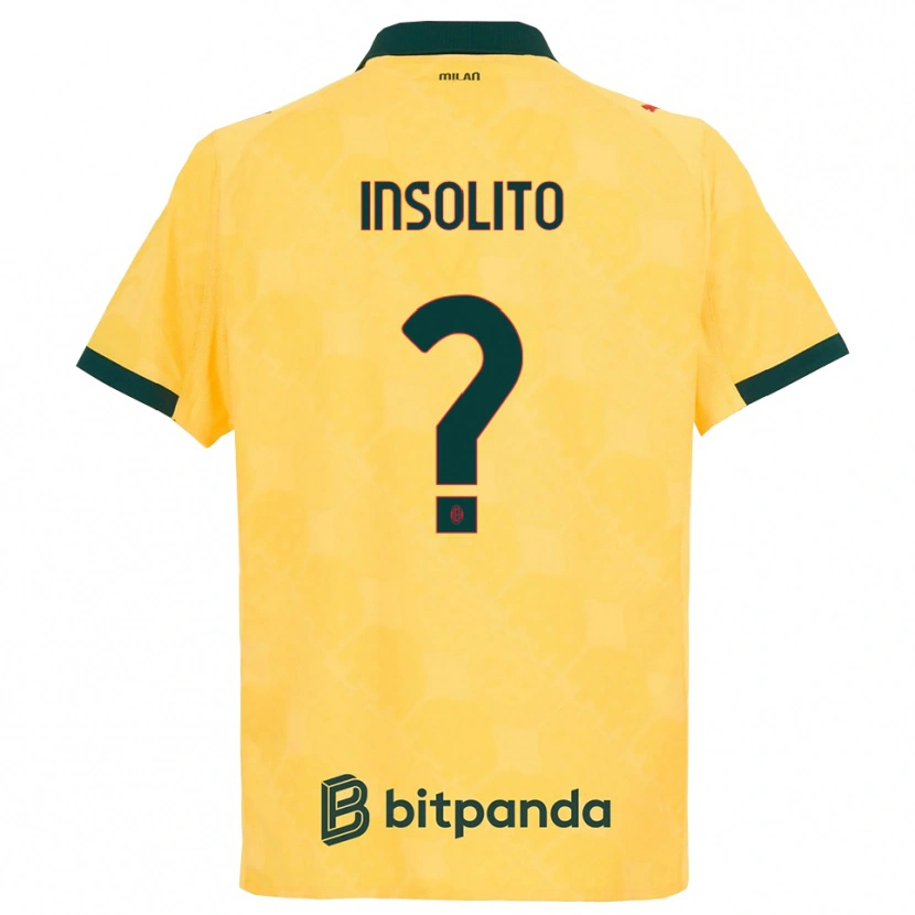 Danxen Kinder Lorenzo Insolito #0 Gelb Schwarz Ausweichtrikot Trikot 2025/26 T-Shirt Österreich