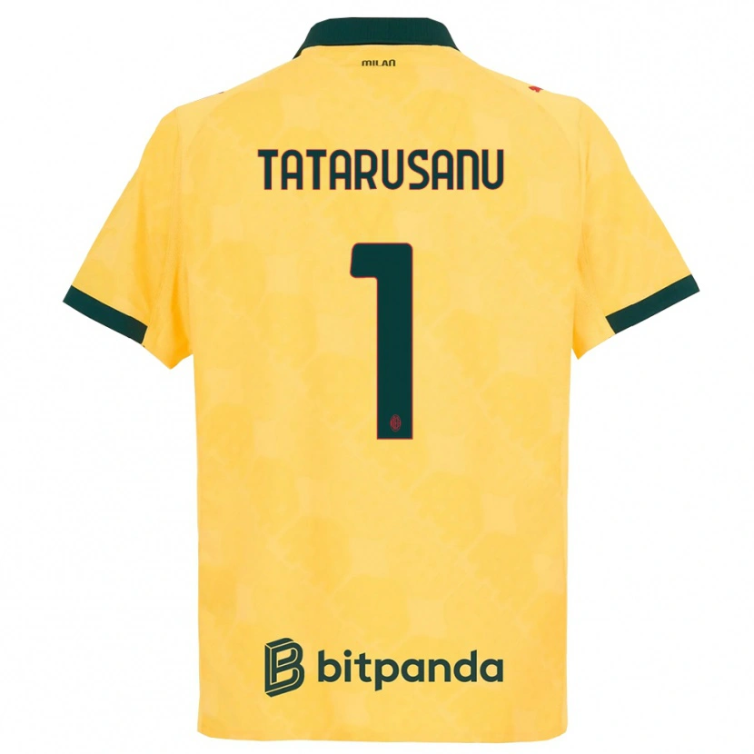 Danxen Kinder Ciprian Tatarusanu #1 Gelb Schwarz Ausweichtrikot Trikot 2025/26 T-Shirt Österreich