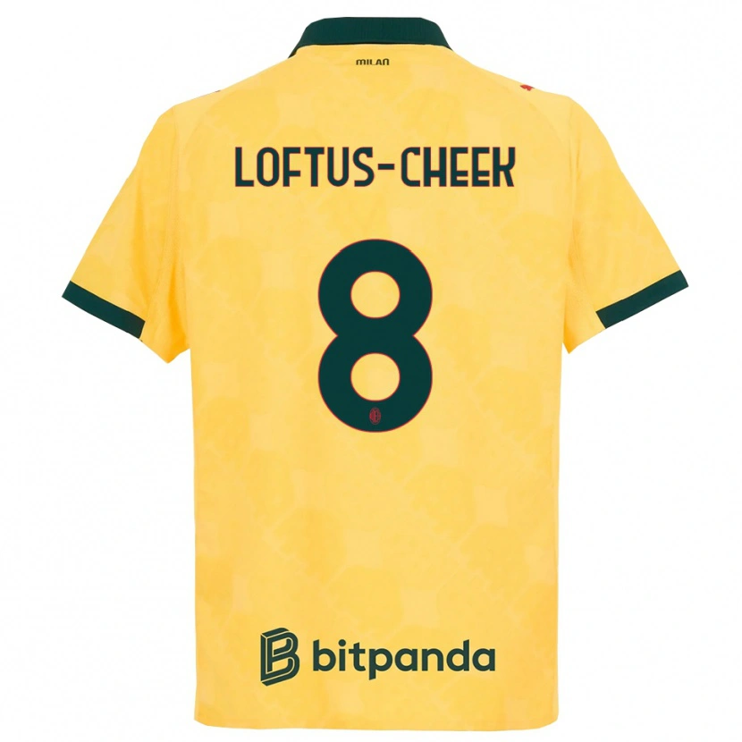 Danxen Kinder Ruben Loftus-Cheek #8 Gelb Schwarz Ausweichtrikot Trikot 2025/26 T-Shirt Österreich
