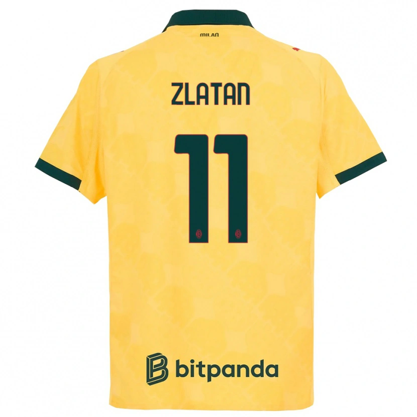 Danxen Kinder Zlatan Ibrahimovic #11 Gelb Schwarz Ausweichtrikot Trikot 2025/26 T-Shirt Österreich